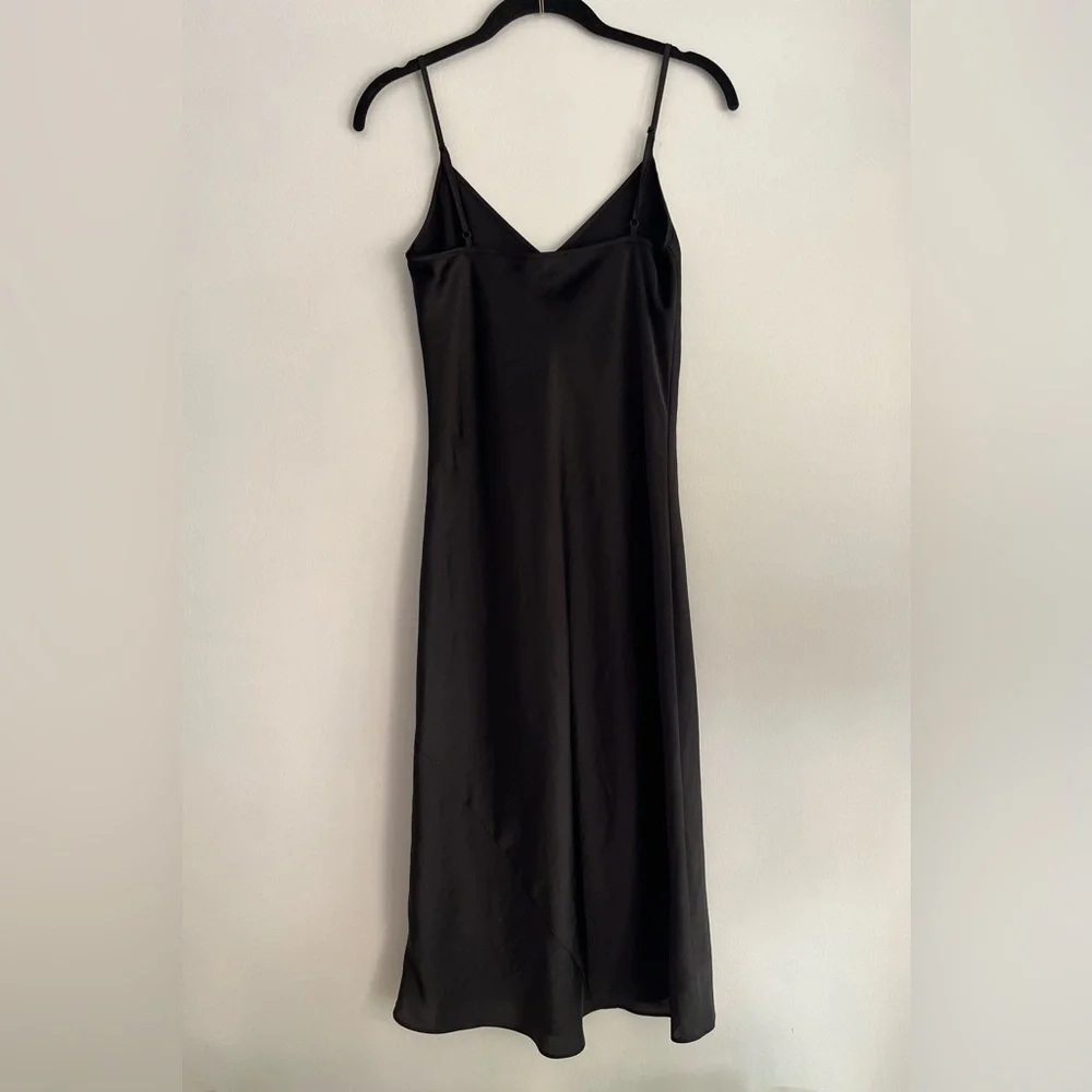 Aritzia Wilfred Only Slip Satin Midi Dress - Picture 9 of 9